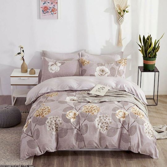 Beauty Home Сет С Калъфки За Възглавници Завивка За Двойно Легло 220x240см Tai Chi 1960ПМУД 3 Бройки
