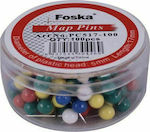 Foska Καρφίτσες Φελοπίνακα 5mm 100pcs 517-100