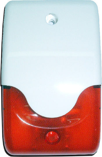 Paradox LD 95 Alarm Siren Indoor 110dB 12V with Red Light 22x30cm