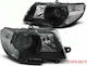 Tuning-Tec Μπροστινά Φανάρια για Skoda Superb Black 2008 2τμχ