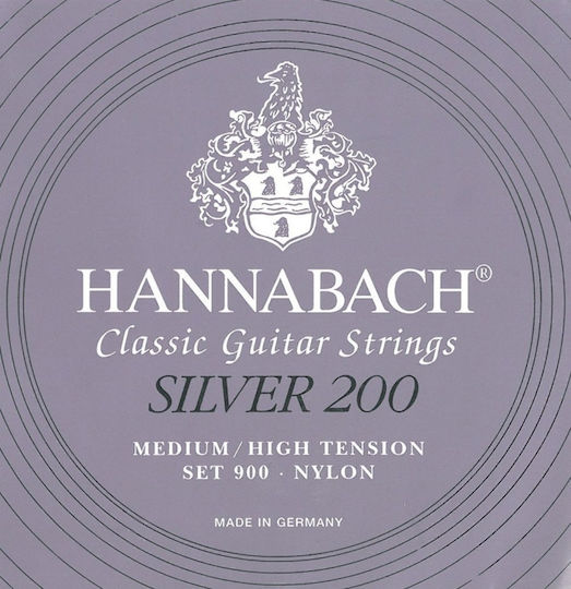 Hannabach Silver 200 Medium/High Tension Μονή Χορδή Nylon Κλασικής Κιθάρας 3rd G (Sol)