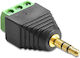 DeLock Βύσμα 3.5mm Jack male Μαύρο 65419