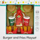 Plasticine Burger & Fries Playset for 3+ Years