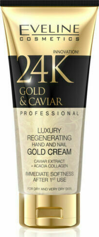 Eveline 24k Gold & Caviar Ενυδατική Κρέμα Χεριών & Νυχιών 100ml