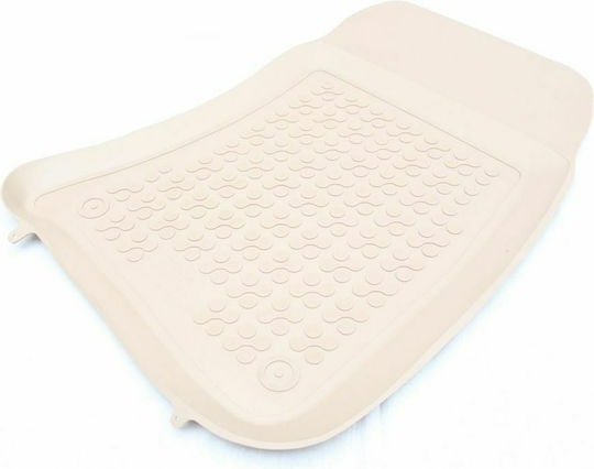 Rezaw Plast Satz Vorder- und Hintermatten Wannenartig 4Stück aus Gummi für Subaru Impreza 2007 Beige