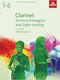 Oxford Clarinet Scales & Arpeggios and Sight Reading Sheet Music for Wind Instruments Grade 1-5