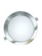 Atman Round Metallic Recessed Spot with Integrated LED and Warm White Light 3W Silver 8.5x8.5cm. 1pcs