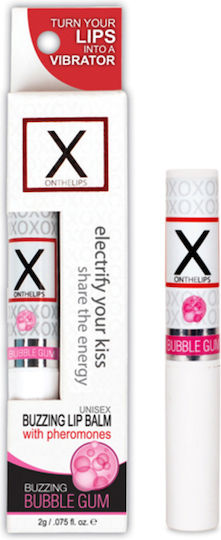 Sensuva X On The Lips Buzzing Lip Balm Stimulant cu Feromoni cu Parfum gumă de mestecat 2gr