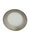 Atman Round Metallic Recessed Spot with Integrated LED and Natural White Light 6W Silver 12x12cm. 1pcs