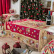 Teoran Gift Christmas Fabric Tablecloth Ornament L220xW140cm