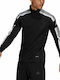 Adidas Squadra 21 Herren Sportliches Langarmshirt Ausschnitt mit Reißverschluss Schwarz