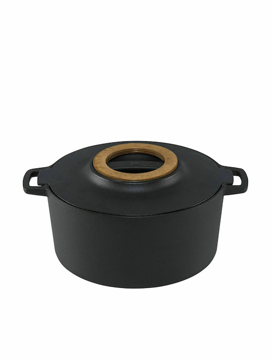 Fiskars Norden Βαθιά Κατσαρόλα από Μαντέμι 6lt / 34cm