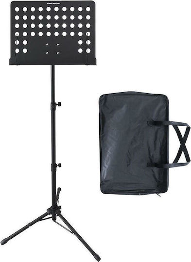Audio Master BS10 Orchestra Music Stand Height 60-149cm Black With Carrying Bag