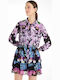 Olimpia Summer Mini Dress with Ruffle Floral