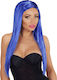 Carnival Wig Straight Blue Glamour