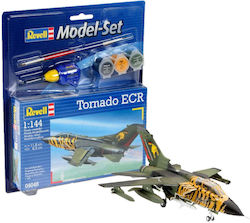 Revell BAe Harrier GR.7 Modeling Figure Airplane 63 Pieces in Scale 1:144 with Glue and Paints 11.8x8.5cm.