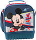 Diakakis Schulische Isothermische Lunch-Tasche zum Umhängen 8Es Blau Mickey 20 x 12 x 24cm