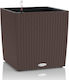 Lechuza Cube Cottage 30 Flower Pot Self-Watering 29.5x30cm in Brown Color 15375