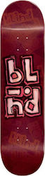 Blind Stacked Stamp RHM 8" 8" Skateboard Kurzboard Rotes