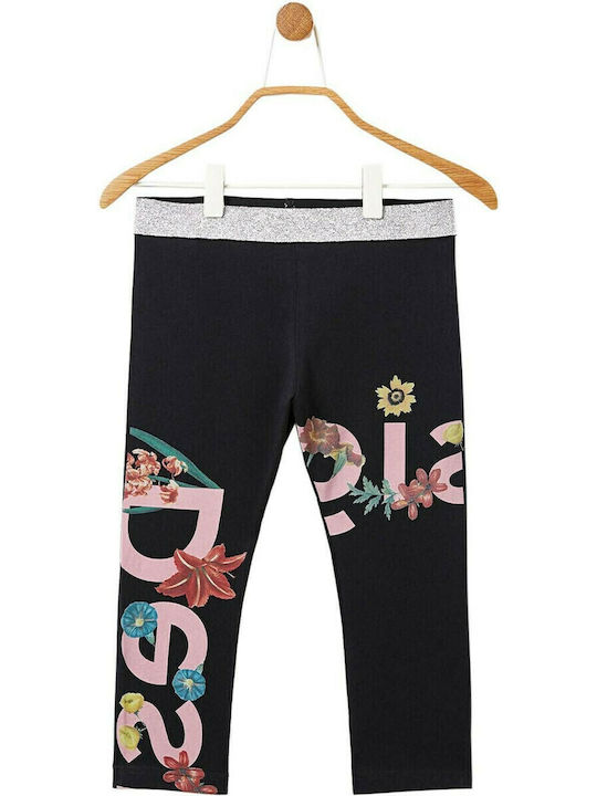 Kinder Leggings Capri Schwarz Vigo