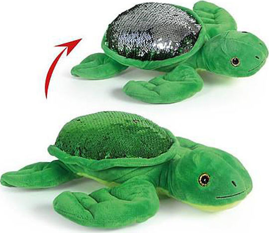 Real Fun Toys Λούτρινο Χελώνα Στραφταλίνα Sequin 30 εκ.