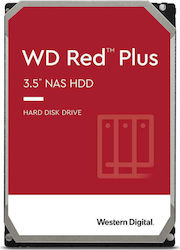 Western Digital Red Plus 10TB HDD Festplatte 3.5" SATA III 7200Umdrehungen pro Minute mit 256MB Cache für NAS