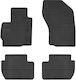 Frogum Σετ Μπροστινά και Πίσω Πατάκια 4τμχ για Peugeot 4007 Mitsubishi Outlander Citroen C-Crosser 2006-2013 Μαύρα