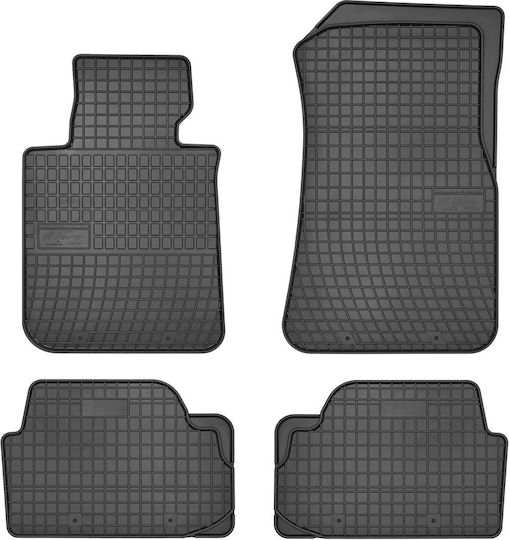 Frogum Set of Front and Rear Mats 4pcs for BMW Series 1 2004-2015 Black
