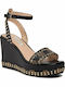Women's Ankle Strap Platforms Black FL6OLD FAL04 BLK