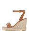 Sante Day2Day Women's Ankle Strap Platforms Tabac Brown