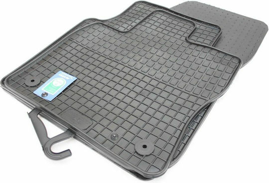 Petex Set of Front and Rear Mats 4pcs Tray Type for Volkswagen Tiguan Allspace 2017 Black