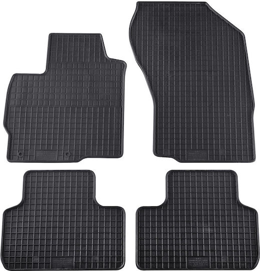 Petex Set of Front and Rear Mats 4pcs for Peugeot 4008 2012+ Black