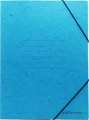 Archetypon Folder Prespan with Rubber Band for Paper A4 Blue