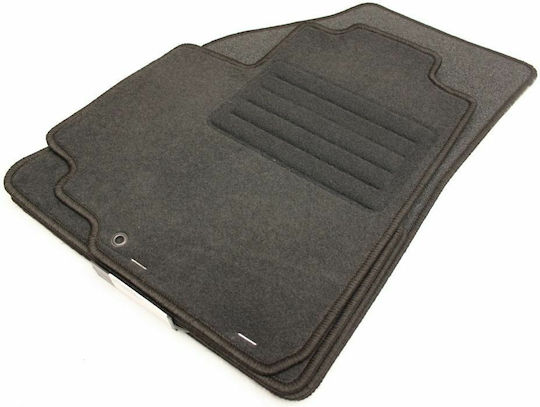Petex Set of Front and Rear Mats 4pcs for Nissan Pixo 2009+ Black