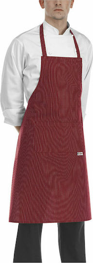 Egochef Șorț Chef Corp întreg Burgundy