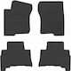 Frogum Set of Front and Rear Mats 4pcs Tray Type for Toyota Land Cruiser 2015 Black