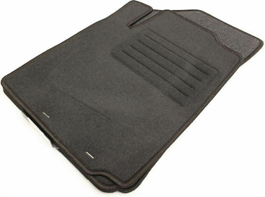 Petex Satz Vorder- und Hintermatten 4Stück aus Teppichboden für Citroen C3 2002-2010 Schwarz