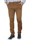 Scinn Taylor Herrenhose Chino Elastisch in Slim Passform Braun