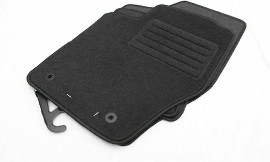 Petex Set of Front and Rear Mats 4pcs for Peugeot 307 2001-2007 Black