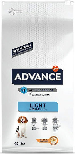 Affinity Advance Light Medium 12kg Dry Food Diet for Adult Medium Breed Dogs with Chicken and Rice