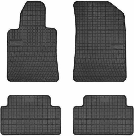 Frogum Set of Front and Rear Mats 4pcs for Peugeot 508 2011 Black