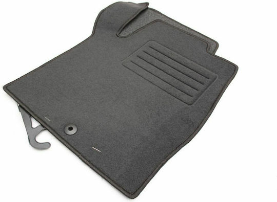 Petex Satz Vorder- und Hintermatten 2Stück aus Teppichboden für Peugeot 806 1994-2002 Schwarz