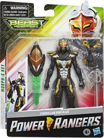 Action Figure Beast Morphers Cybervillain Robo Blaze Power Rangers for 4+ years old Years 15cm.