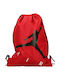 Jordan Air Drawstring Gym Backpack Red