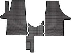 Frogum Set of Front and Rear Mats 3pcs from Rubber for Volkswagen T5 / T6 Black