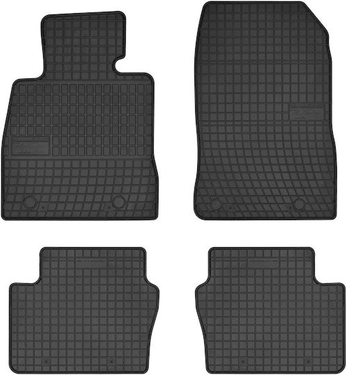 Frogum Set of Front and Rear Mats 4pcs for Mazda 2 2015 Black