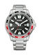 Citizen Ανδρικό Ρολόι 46mm Eco - Drive με Ασημί Μεταλλικό Μπρασελέ