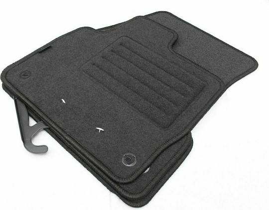 Petex Satz Vorder- und Hintermatten 4Stück aus Teppichboden für Land Rover Range Rover Evoque 2011+ Schwarz