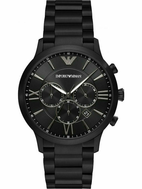 Emporio Armani Men's Watch 40mm Battery with Black Metal Bracelet