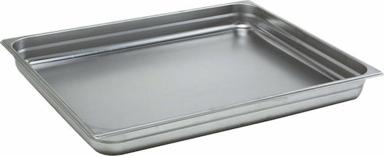 Fueco Stainless Steel Gastronorm GN2/1 H100mm
